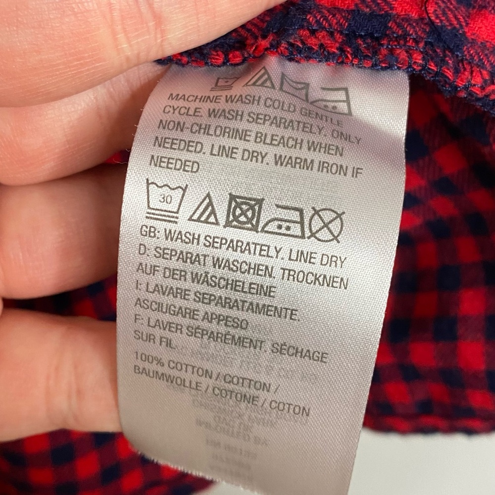 Joan Rivers Gingham Button Down Flannel Shirt 3x … - image 8